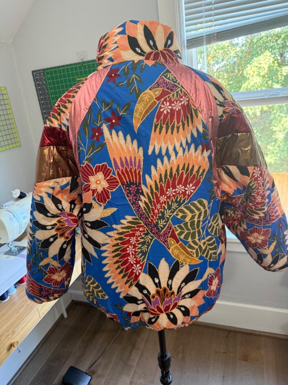 Farm Rio Tucanes Reversible Puffer Jacket - Size XS - Picture 5 of 7